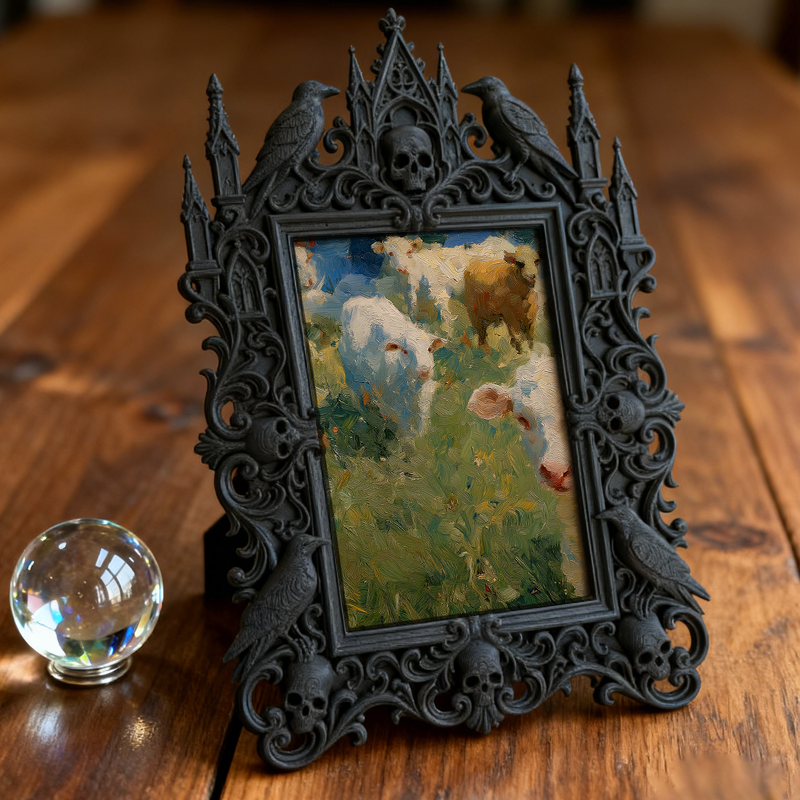 Gothic Dark Frame | Lettering & Calligraphy Studio Decor, Photo Display, Dual-use