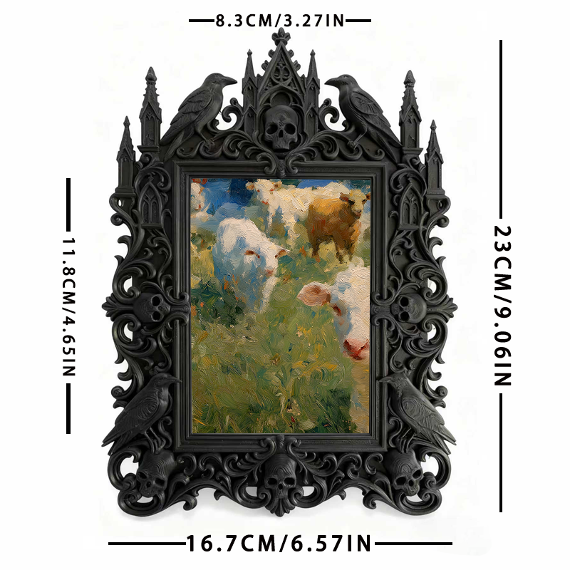 Gothic Dark Frame | Lettering & Calligraphy Studio Decor, Photo Display, Dual-use