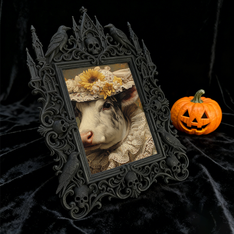 Gothic Dark Frame | Wine Cellar Decor, Photo Frame, Wall/Tabletop