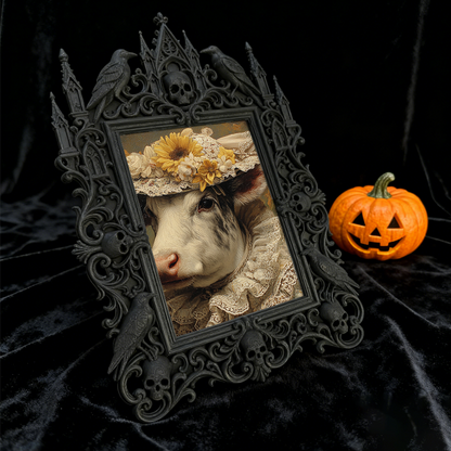 Gothic Dark Frame | Wine Cellar Decor, Photo Frame, Wall/Tabletop