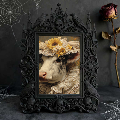 Gothic Dark Frame | Wine Cellar Decor, Photo Frame, Wall/Tabletop