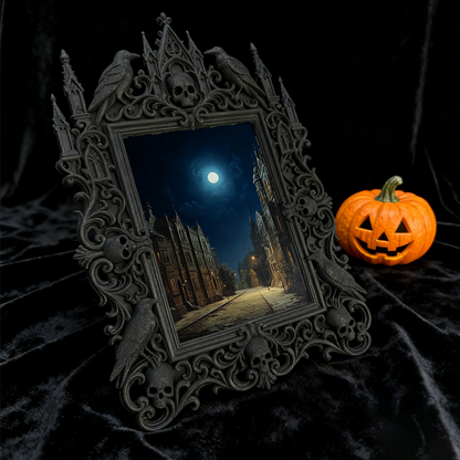 Gothic Dark Frame | Bike Custom Shop Decor, Photo Ornament, Dual-use