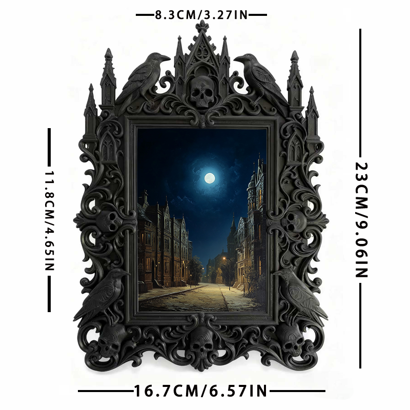 Gothic Dark Frame | Bike Custom Shop Decor, Photo Ornament, Dual-use