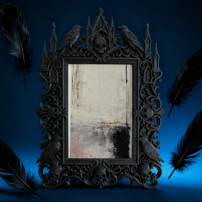 Gothic Dark Frame | Rock Climbing Gym Dark Corner Decor, Photo Display, Waterproof Plastic