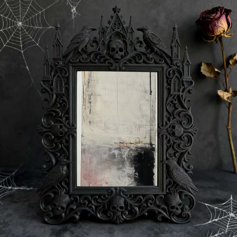 Gothic Dark Frame | Rock Climbing Gym Dark Corner Decor, Photo Display, Waterproof Plastic