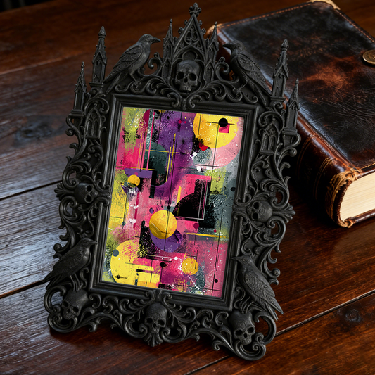 Gothic Dark Frame | Home Brewery Decor, Photo Display, Dual-use