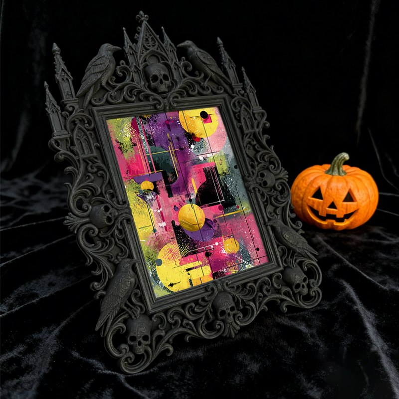 Gothic Dark Frame | Home Brewery Decor, Photo Display, Dual-use