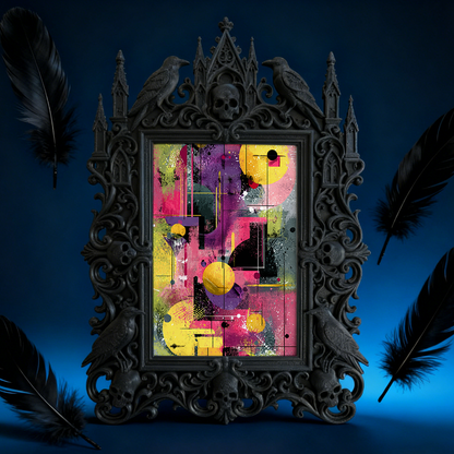 Gothic Dark Frame | Home Brewery Decor, Photo Display, Dual-use