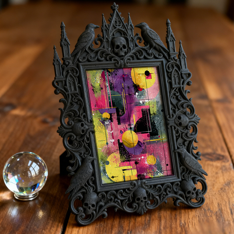 Gothic Dark Frame | Home Brewery Decor, Photo Display, Dual-use