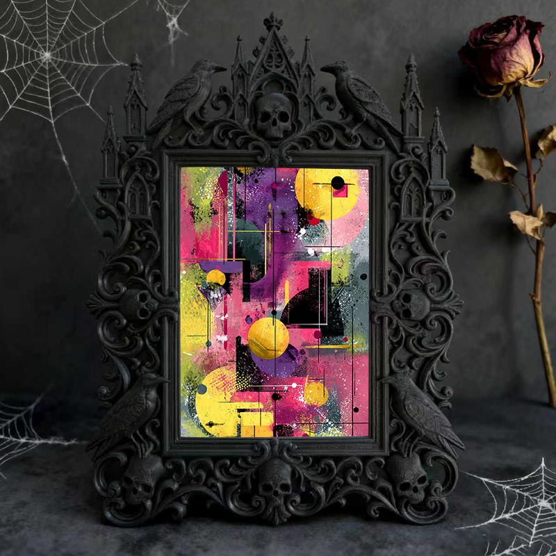 Gothic Dark Frame | Home Brewery Decor, Photo Display, Dual-use
