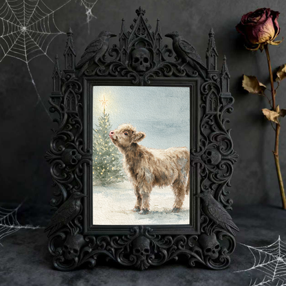 Gothic Dark Frame | Woodworking Studio Decor, Photo Display, Dual-use