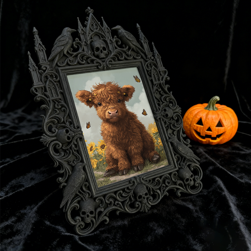 Gothic Dark Frame | Escape Room Themed Decor, Photo Prop, Wall-mountable