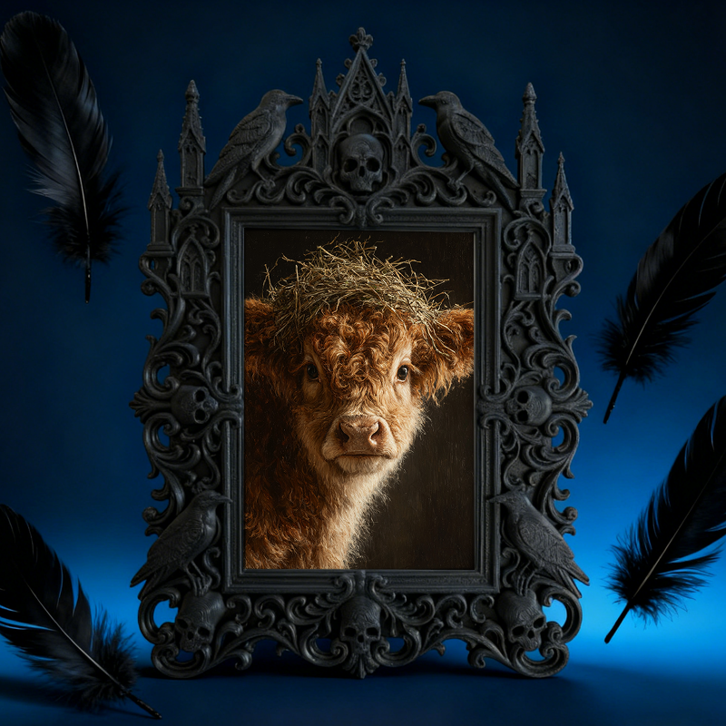 Gothic Dark Frame | Skate Park Lounge Area Decor, Photo Display, Dual-use