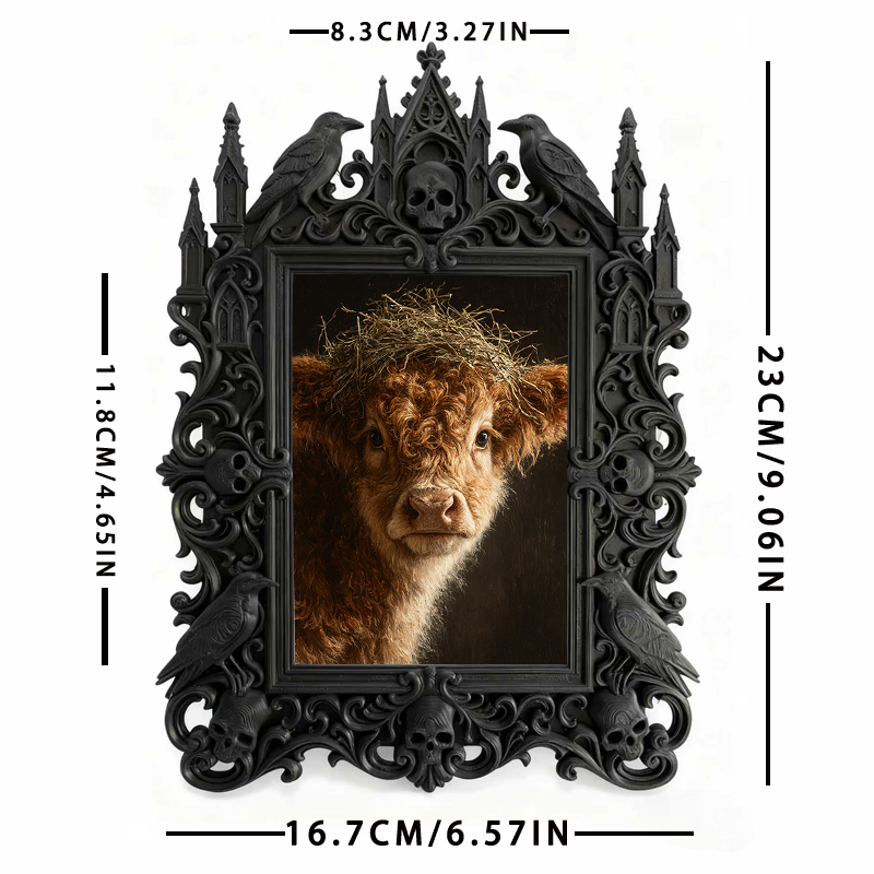 Gothic Dark Frame | Skate Park Lounge Area Decor, Photo Display, Dual-use