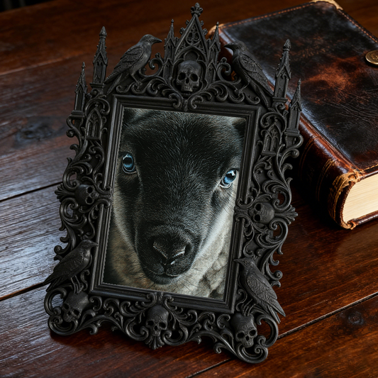 Gothic Dark Frame | Handmade Soap Shop Decor, Photo Holder, Wall/Tabletop