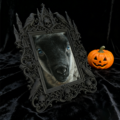 Gothic Dark Frame | Handmade Soap Shop Decor, Photo Holder, Wall/Tabletop
