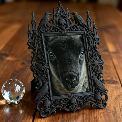 Gothic Dark Frame | Handmade Soap Shop Decor, Photo Holder, Wall/Tabletop