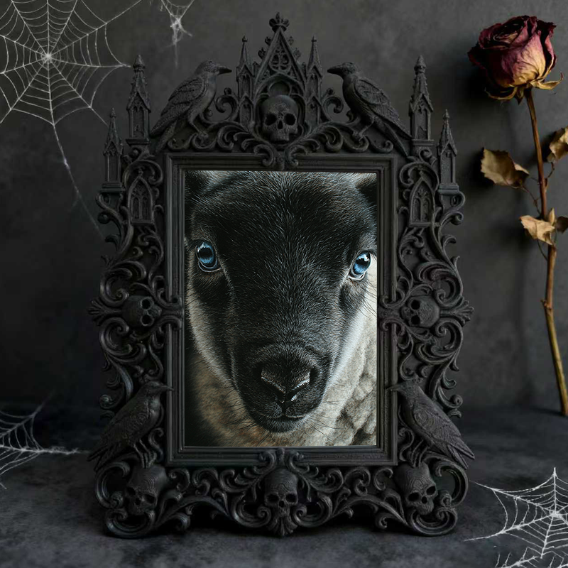 Gothic Dark Frame | Handmade Soap Shop Decor, Photo Holder, Wall/Tabletop