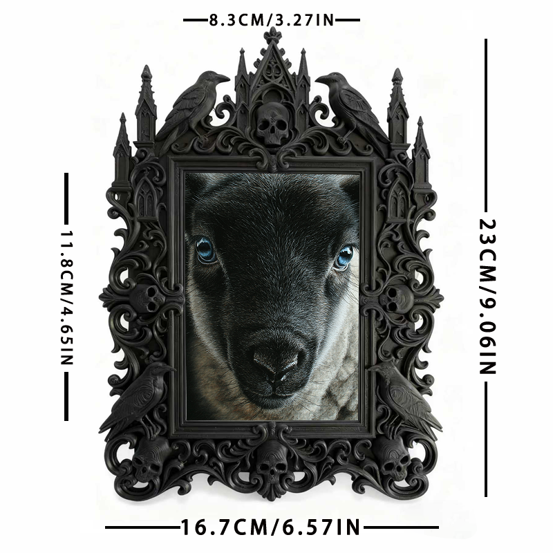 Gothic Dark Frame | Handmade Soap Shop Decor, Photo Holder, Wall/Tabletop