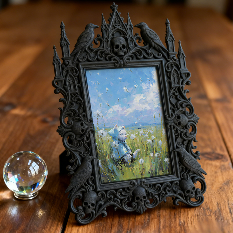 Gothic Dark Frame | Vintage Typewriter Collection Room Decor, Photo Ornament, Waterproof Plastic