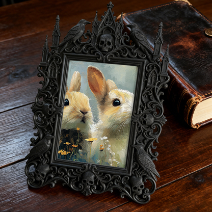 Gothic Dark Frame | Yoga Studio Dark Corner Decor, Photo Display, Dual-use