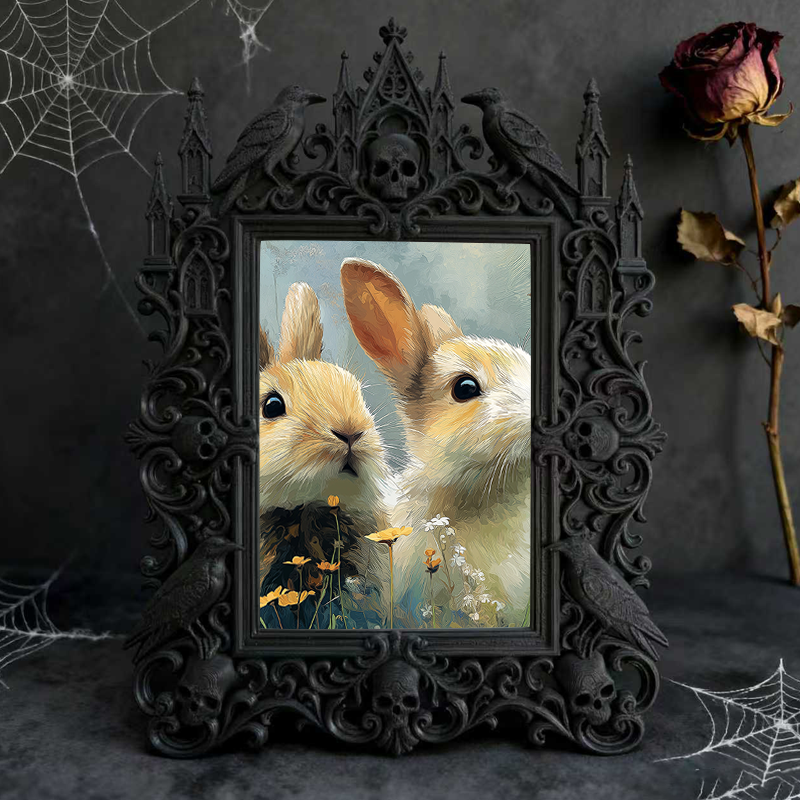 Gothic Dark Frame | Yoga Studio Dark Corner Decor, Photo Display, Dual-use