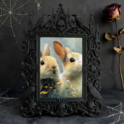 Gothic Dark Frame | Yoga Studio Dark Corner Decor, Photo Display, Dual-use