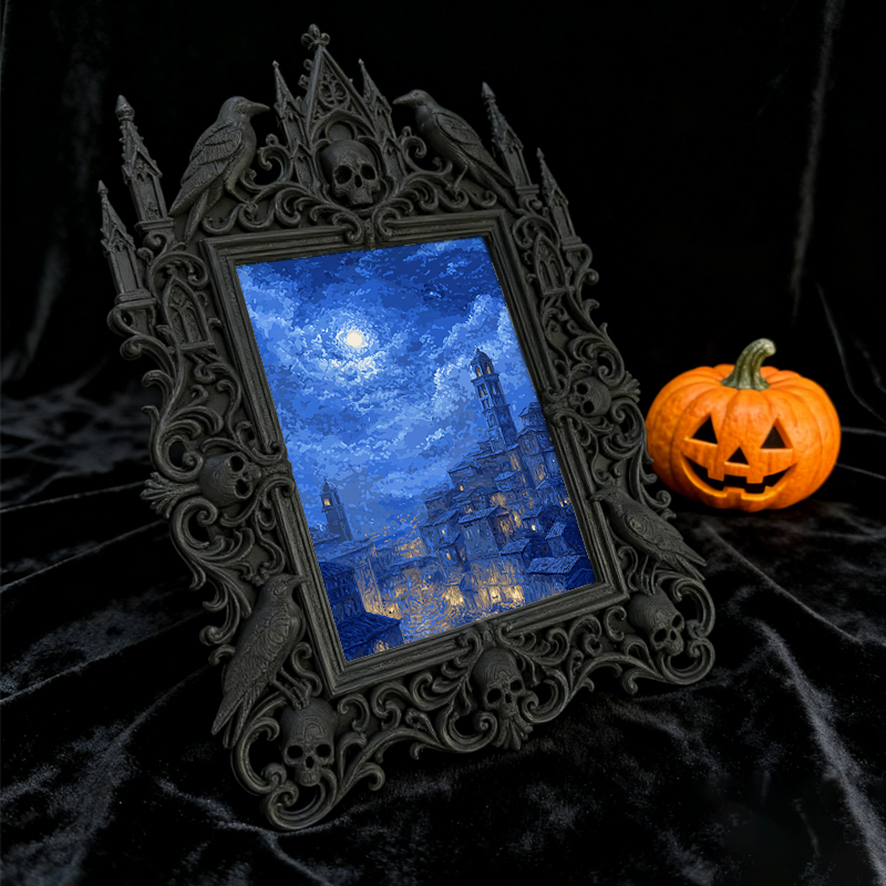 Gothic Dark Frame | Bird Watching Hut Decor, Photo Prop, Wall/Tabletop