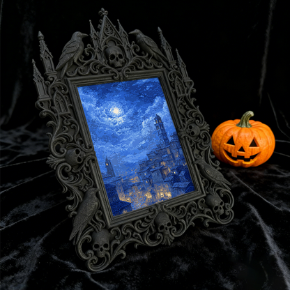 Gothic Dark Frame | Bird Watching Hut Decor, Photo Prop, Wall/Tabletop