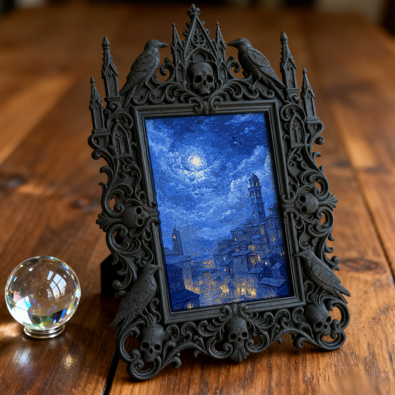 Gothic Dark Frame | Bird Watching Hut Decor, Photo Prop, Wall/Tabletop