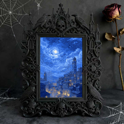 Gothic Dark Frame | Bird Watching Hut Decor, Photo Prop, Wall/Tabletop