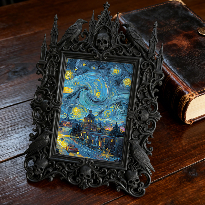 Gothic Dark Frame | Collectible Card Shop Decor, Photo Display, Waterproof Plastic