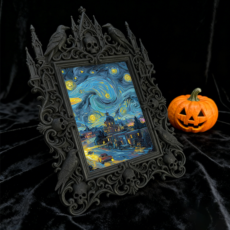 Gothic Dark Frame | Collectible Card Shop Decor, Photo Display, Waterproof Plastic