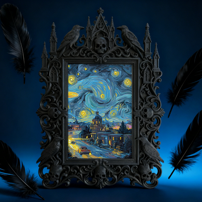 Gothic Dark Frame | Collectible Card Shop Decor, Photo Display, Waterproof Plastic