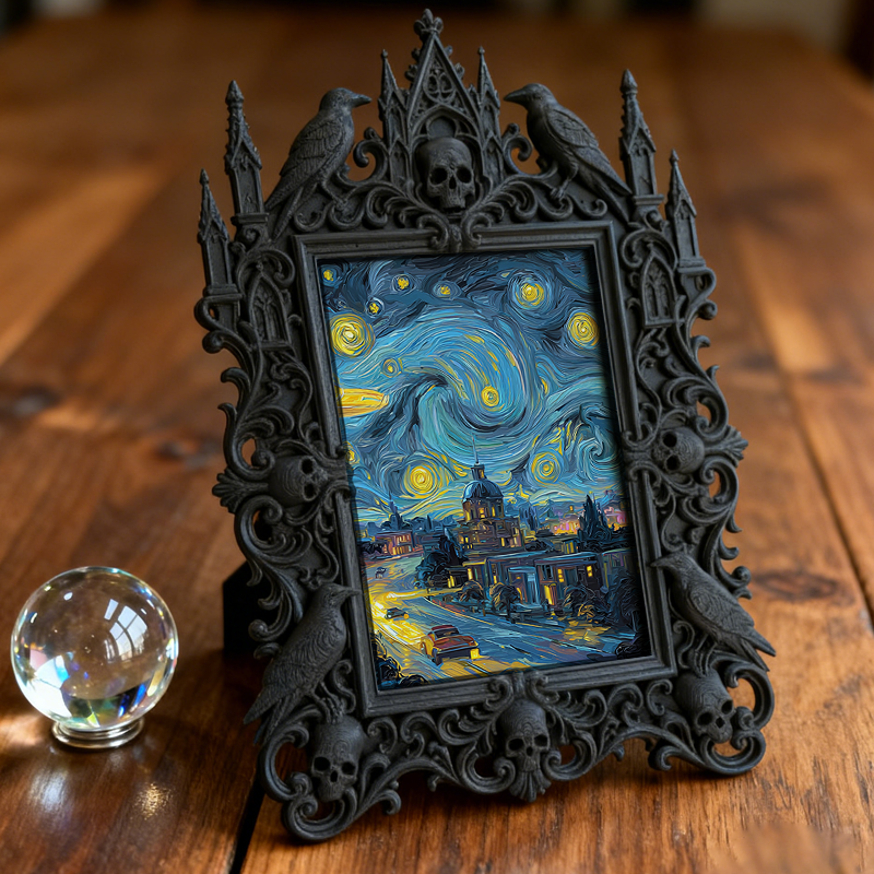 Gothic Dark Frame | Collectible Card Shop Decor, Photo Display, Waterproof Plastic