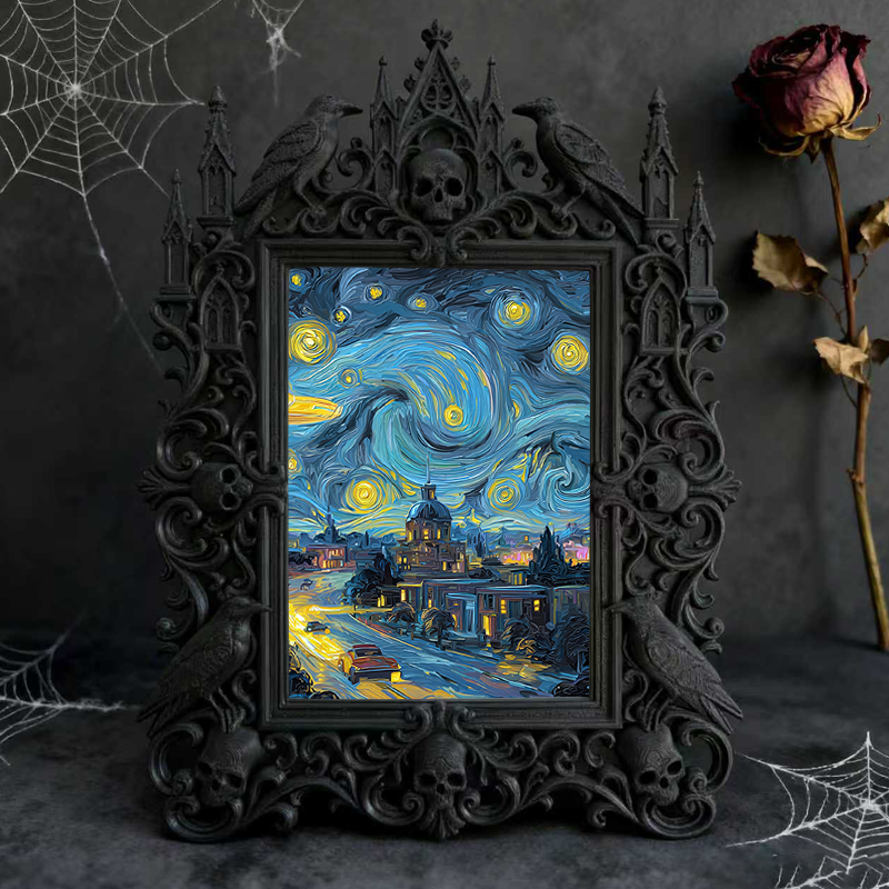 Gothic Dark Frame | Collectible Card Shop Decor, Photo Display, Waterproof Plastic