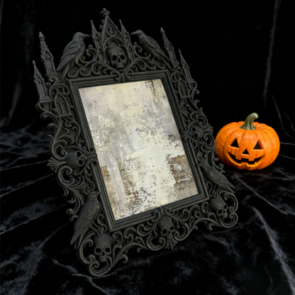 Premium Gothic Dark-style Photo Frame | Witchy Home Brewing Meadery Decor, Photo Ornament, Wall-mountable & Tabletop, Waterproof Rustic Fram