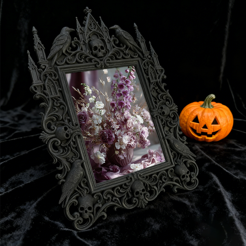 Luxury Gothic Dark-style Photo Frame | Gothic Themed Pop-up Bar Wall Decor, Photo Ornament, Dual-use Display, Waterproof Bar-style Plastic F
