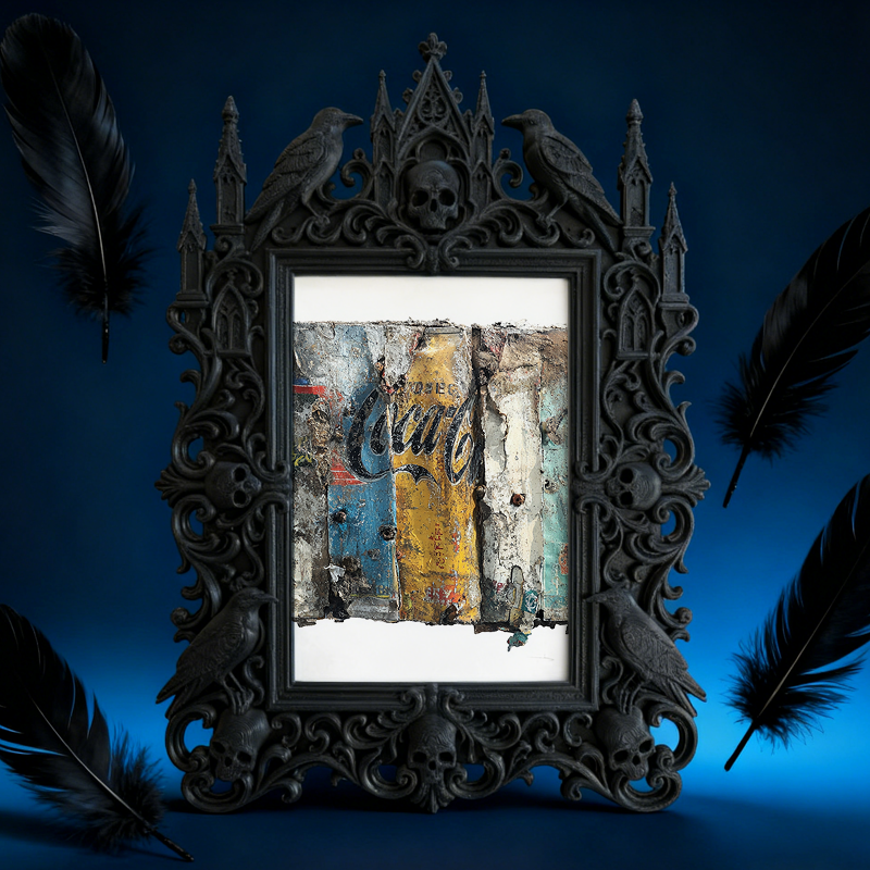Top-rated Gothic Dark-style Photo Frame | Witchy Halloween Costume Shop Decor, Photo Ornament, Wall-mountable & Tabletop, Waterproof Holiday