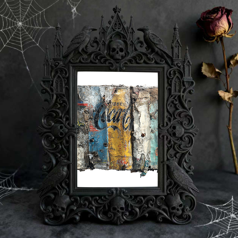 Top-rated Gothic Dark-style Photo Frame | Witchy Halloween Costume Shop Decor, Photo Ornament, Wall-mountable & Tabletop, Waterproof Holiday