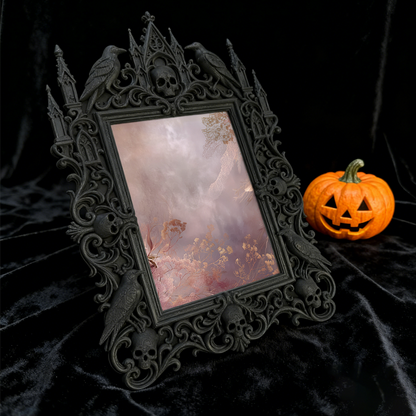 Top-rated Gothic Dark-style Photo Frame | Vampire-themed Bar Wall Decor, Photo Ornament, Dual-use Display, Waterproof Durable Plastic Frame