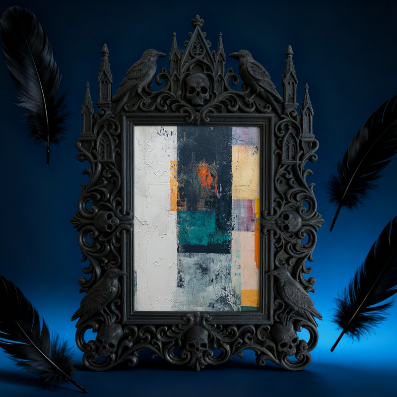 Hot-selling Gothic Dark-style Photo Frame | Werewolf Board Game Room Decor, Photo Ornament, Wall/Table Dual-use, Waterproof Shockproof Frame
