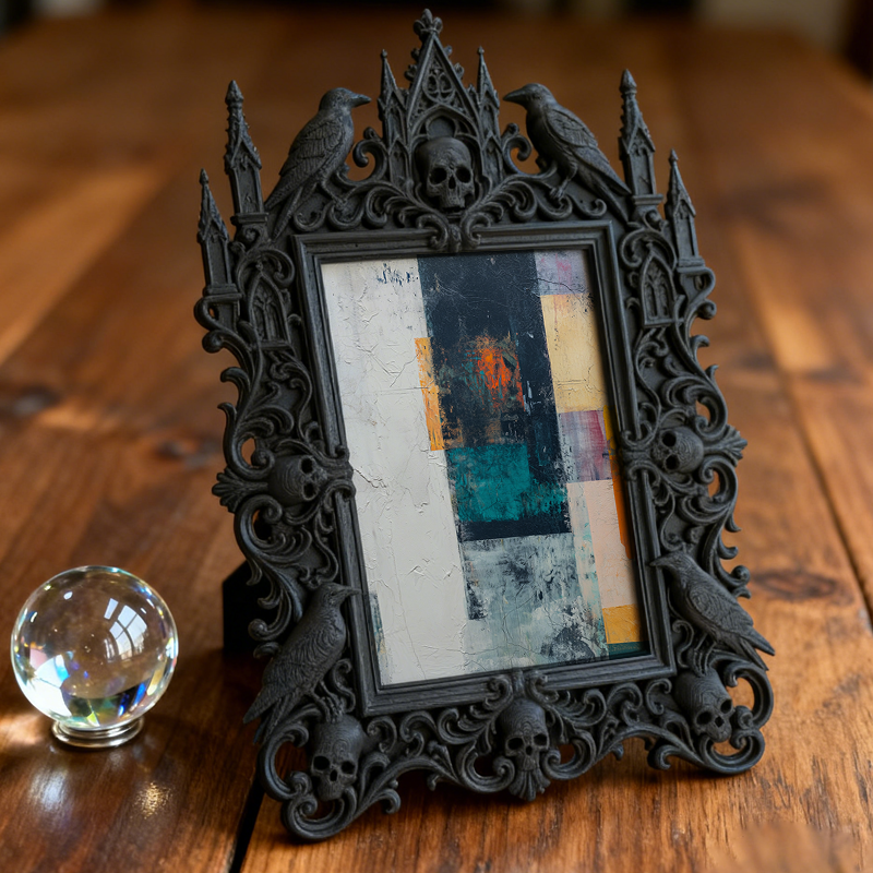 Hot-selling Gothic Dark-style Photo Frame | Werewolf Board Game Room Decor, Photo Ornament, Wall/Table Dual-use, Waterproof Shockproof Frame
