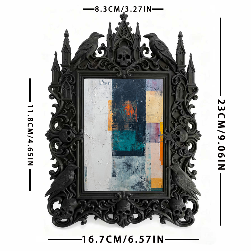 Hot-selling Gothic Dark-style Photo Frame | Werewolf Board Game Room Decor, Photo Ornament, Wall/Table Dual-use, Waterproof Shockproof Frame