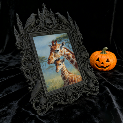Premium Gothic Dark-style Photo Frame | Ghost Hunting Gear Shop Decor, Photo Ornament, Wall-mountable & Tabletop, Waterproof Portable Frame