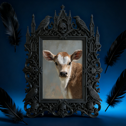 Bestseller Gothic Dark-style Photo Frame | Gothic Hair Salon Waiting Area Decor, Photo Ornament, Wall-mountable & Tabletop, Waterproof Stain