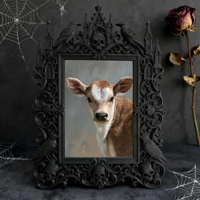 Bestseller Gothic Dark-style Photo Frame | Gothic Hair Salon Waiting Area Decor, Photo Ornament, Wall-mountable & Tabletop, Waterproof Stain