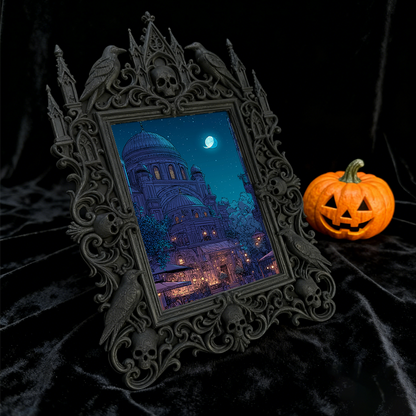 Hot-selling Gothic Dark-style Photo Frame | Gothic Themed Laundromat Decor, Photo Ornament, Wall/Table Dual-use, Waterproof Durable Frame