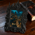 Trendy Gothic Dark-style Photo Frame | Dark Yoga & Meditation Studio Decor, Photo Ornament, Dual-use Display, Waterproof Minimalist Frame