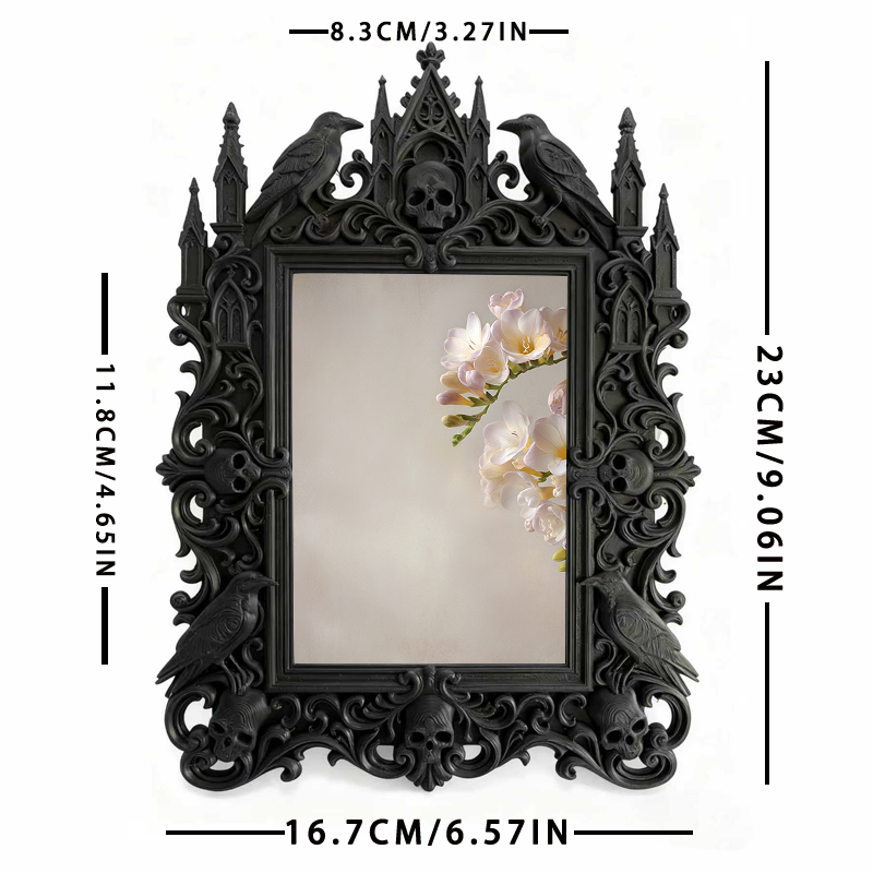 Top-rated Gothic Dark-style Photo Frame | Dark Academia Library Study Carrel Decor, Photo Ornament, Dual-use Display, Waterproof Eco-friendl